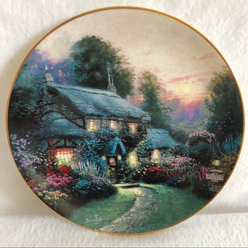 Thomas Kinkade Julianne’s Cottage Collectors Plate